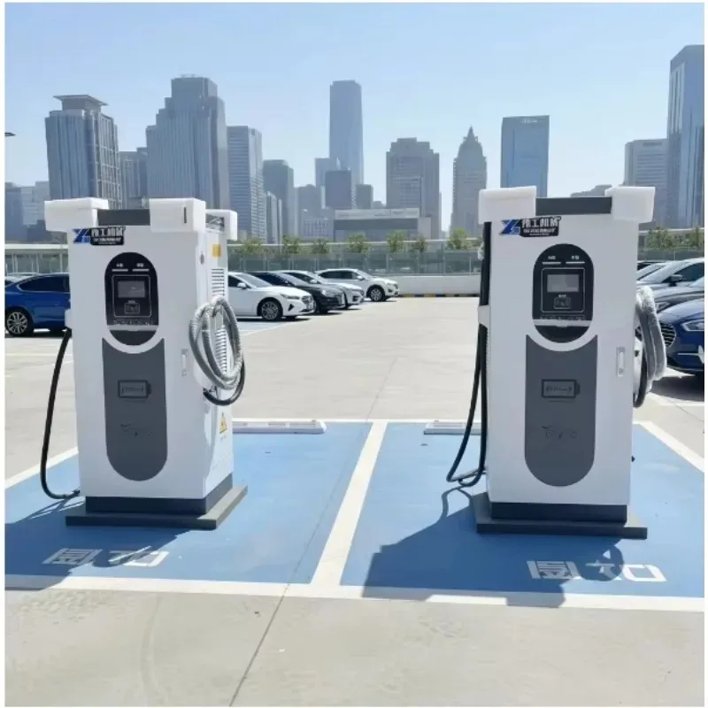 Floor Standing EV Charger 22kW 43kW DC Fast Charging Gas Station Alternative