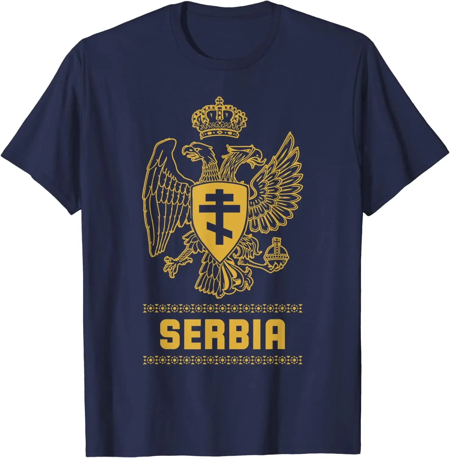 Serbia Serbian Serb Srbija Eagle Men T-Shirt Short Sleeve Casual Cotton O-Neck Summer Shirt