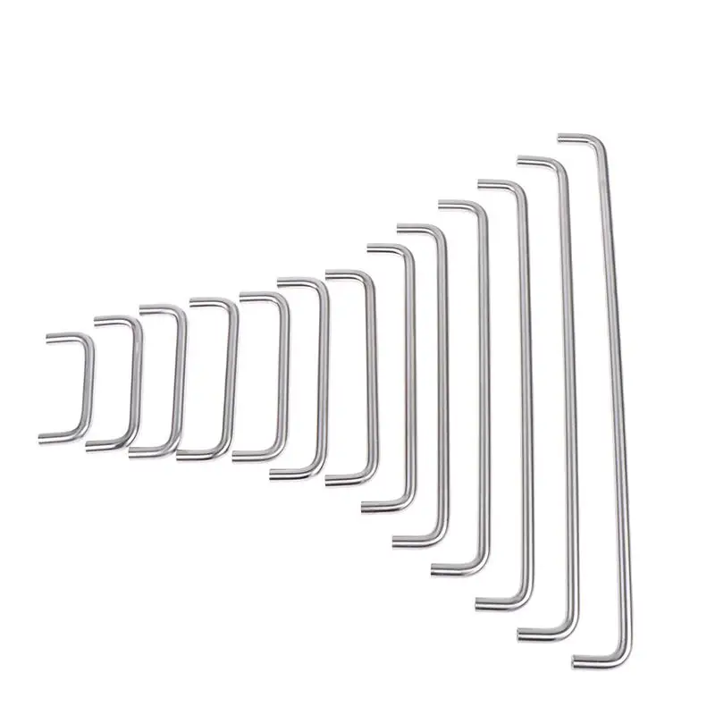 【MA】304 Stainless Steel Innerl Thread U-Shaped Double Curved Handle Modern Cabinet Door Handles Nordic Drawer Door Knobs Pulls