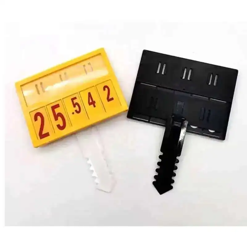 20sets/lot POP Promotion Price Number Sign Display Posted Label Card Plastic Holder Frame Replaceable Supermarket