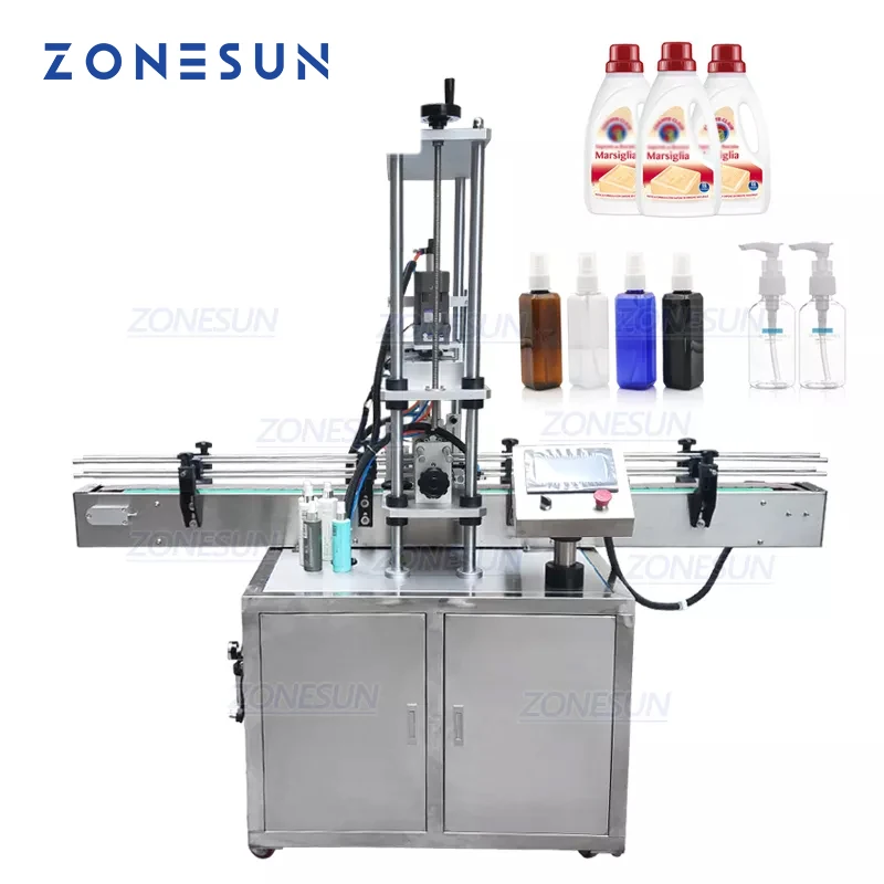 ZONESUN Automatic Electric Screw Bottle Plastic Glass Water Juice Honey bottle Capping Machine