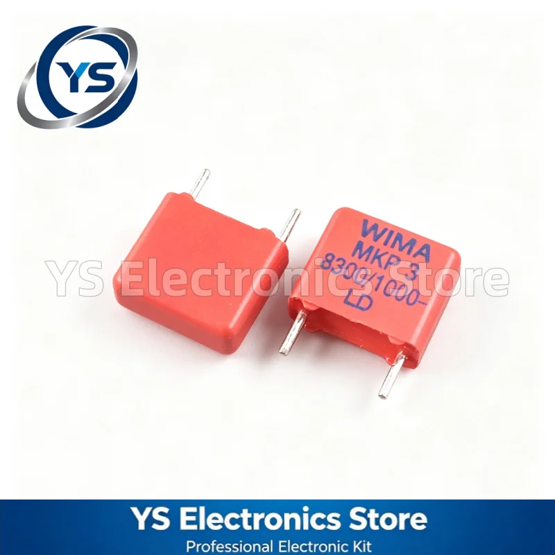 MKP3 1000V0.0033UF WIMA RED  1000V332 3300PF 7.5mm Film Capacitor Hi-Fi Audio Capacitors NEW and Original