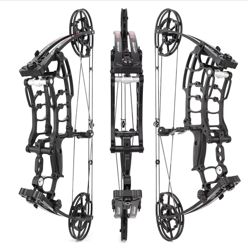 JUNXING M109K 40-65lbs adjustable Let-off 80% Gordon Limb Left/Right hand Compound Bow Slingshot Bow Dual-Purpose