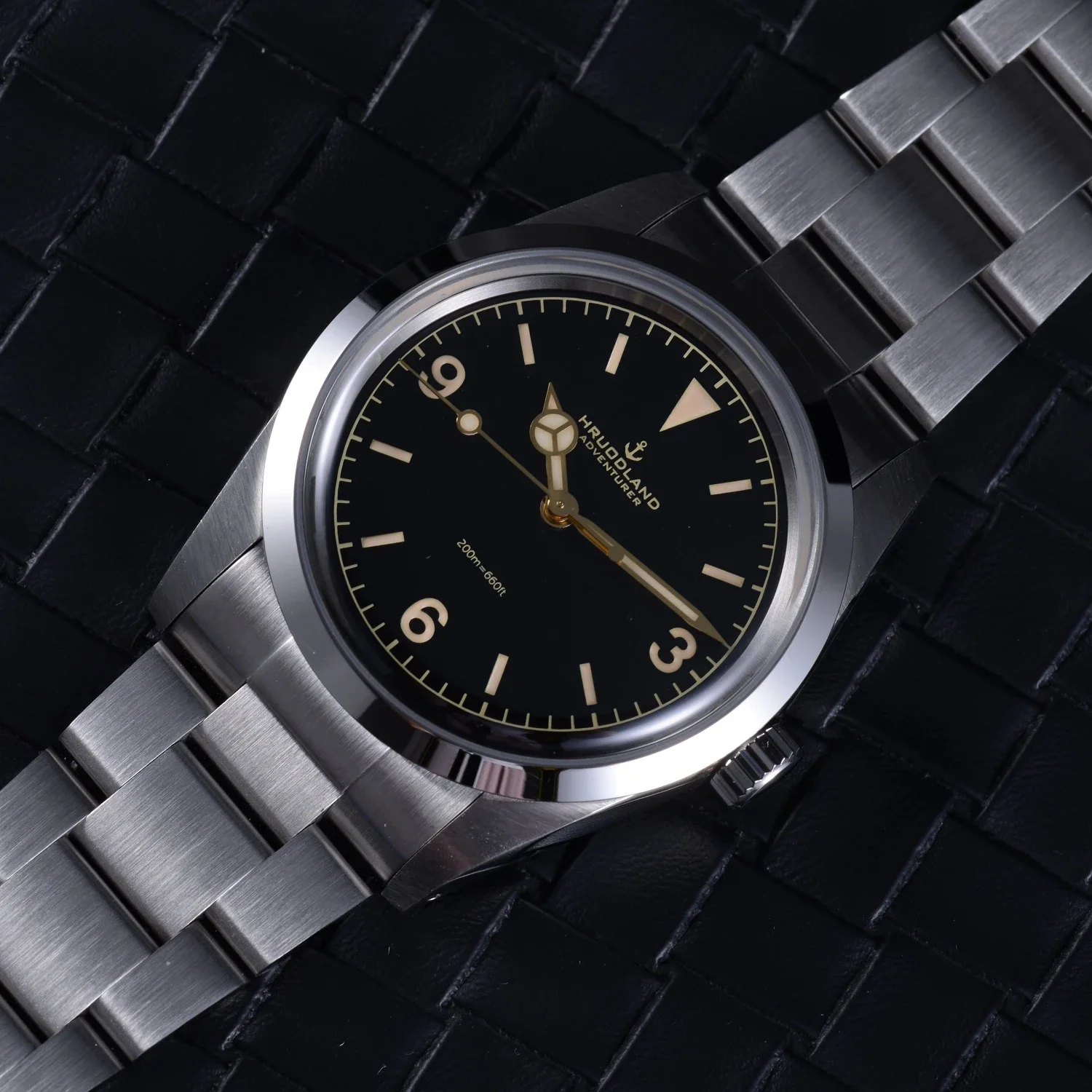 Hruodland 2025 Neue Männer Mechanische Uhr NH38 F029 36mm Retro Business Saphirglas Edelstahl Reloj Hombre