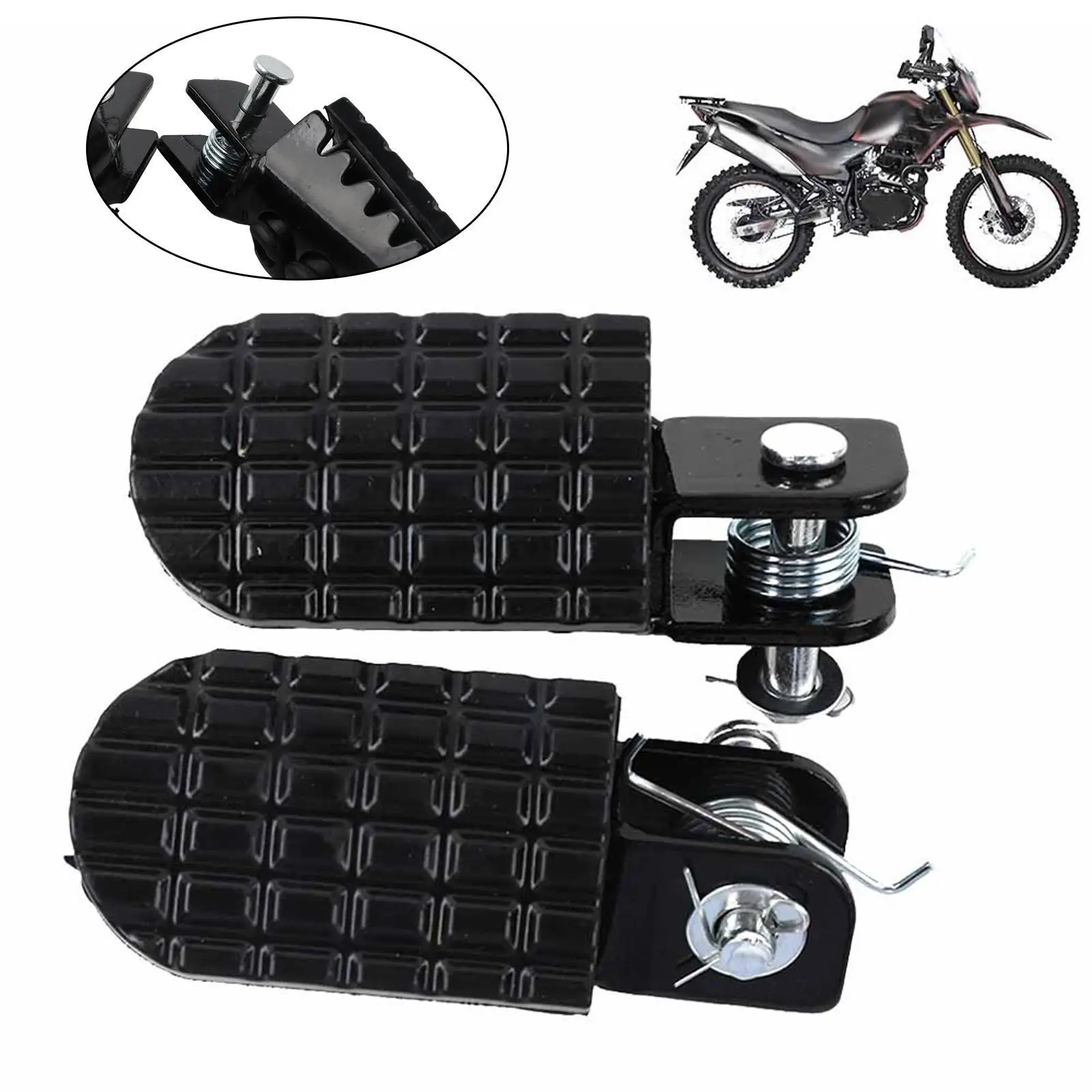 

Motorcycle Foot Pegs Convenient Rear Seat Pedals for Rocketman 250