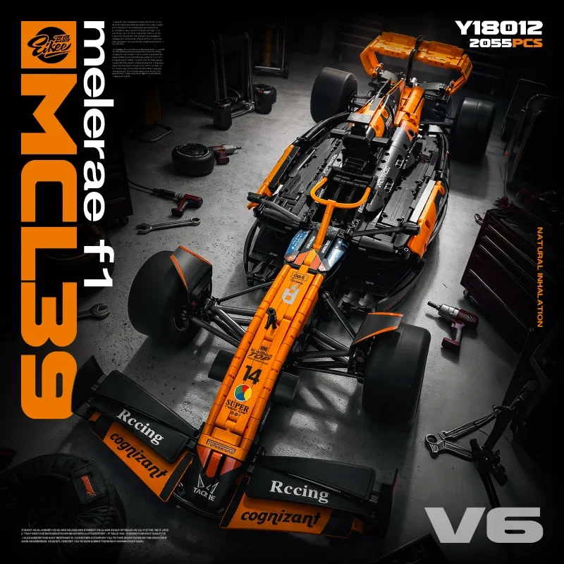 

McLaren F1 MCL39 - Premium High-Difficulty Building Blocks Model | Perfect Birthday Gift for Adult Car Enthusiasts