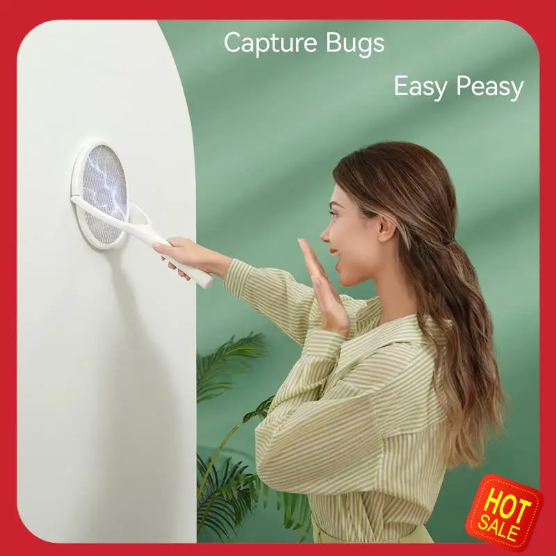 

A08I электрическая мухобойка Zapper с вращающейся головкой, комнатная мухобойка для фруктов с 1 шт., телескопическая удлинительная палочка