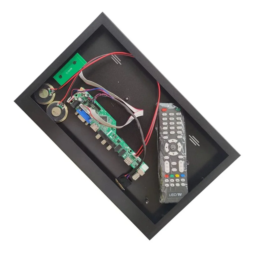 Imagem -01 - Kit para Lp156wh4 1366x768 15.6 Lcd Hdmi-compatível Vga av Placa Controladora de tv Mais Liga de Alumínio Caixa de Metal Painel Capa Traseira kit para lp156wh4 1366x768 156 lcd hdmi compativel vga av placa controladora de tv mais liga de aluminio caixa de metal painel capa traseira 01