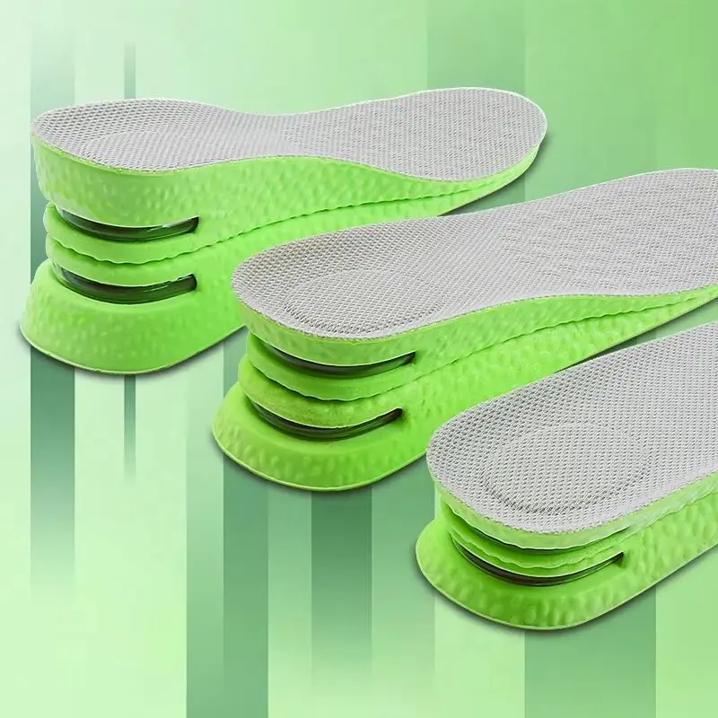 1 paar höhe erhöhen einlegesohle Männer Frauen Wachsende Sohle Schuhe Einlegesohlen Qualität Sport Luft Schock Absorbieren Anti-Geruch Schuh Pads