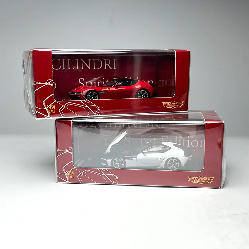 

Масштабная модель автомобиля PK 1:64, 12-цилиндровое купе с открывающимся передним капотом, из сплава, статическая коллекционная модель, украшение, праздничный подарок, игрушка, сувенир