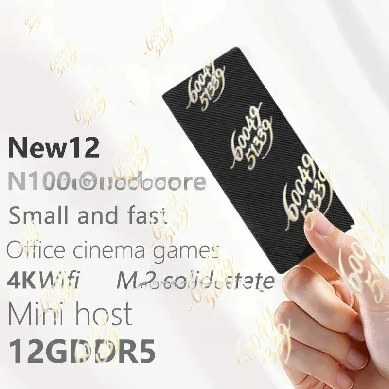 apply to 4K 1000M Desktop Gaming Computer S1 Alder Lake N100 Windows 11 Mini PC Stick DDR5 12GB 16GB 256GB NVME SSD WIFI BT
