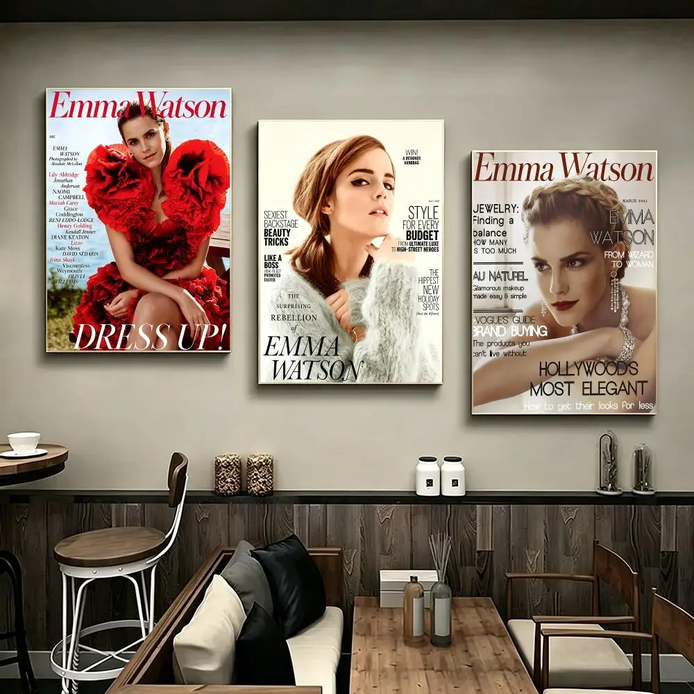 Person Emma Watson Poster Poster HD Printing Modern Minimalist Style Wall Art Home Decor For Office Bedroom Gift