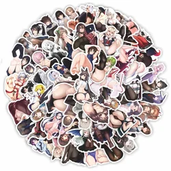 100PCS Anime Sexy Pinup Hentai Waifu Sexy Foot Girl Stickers Laptop Phone Case Guitar Car Skateboard Vinyl Decal Stickers