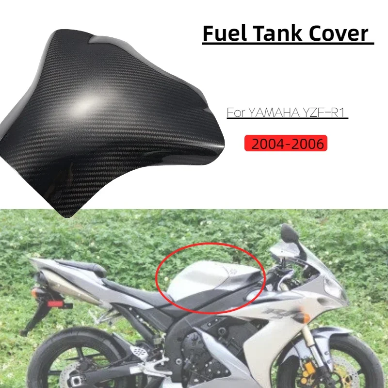 

Motorcycle Carbon Fibre Fuel Tank Shelter Protect Carbon Fiber Cover For YAMAHA YZF-R1 r1 2004 2005 2006
