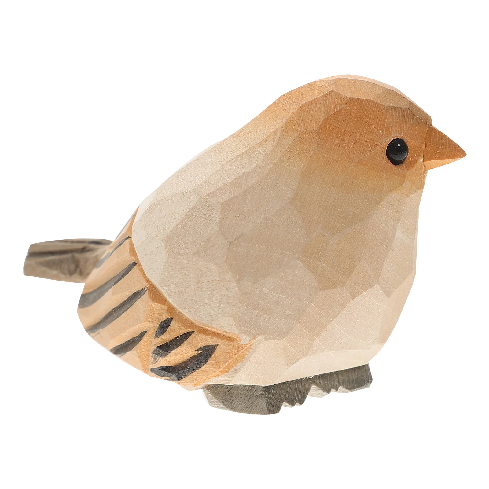 

Wooden Bird Figurine Hand Carved Painted Small Animal Statue Home Decor Shelf Ornament Easy Clean Desk Top Display