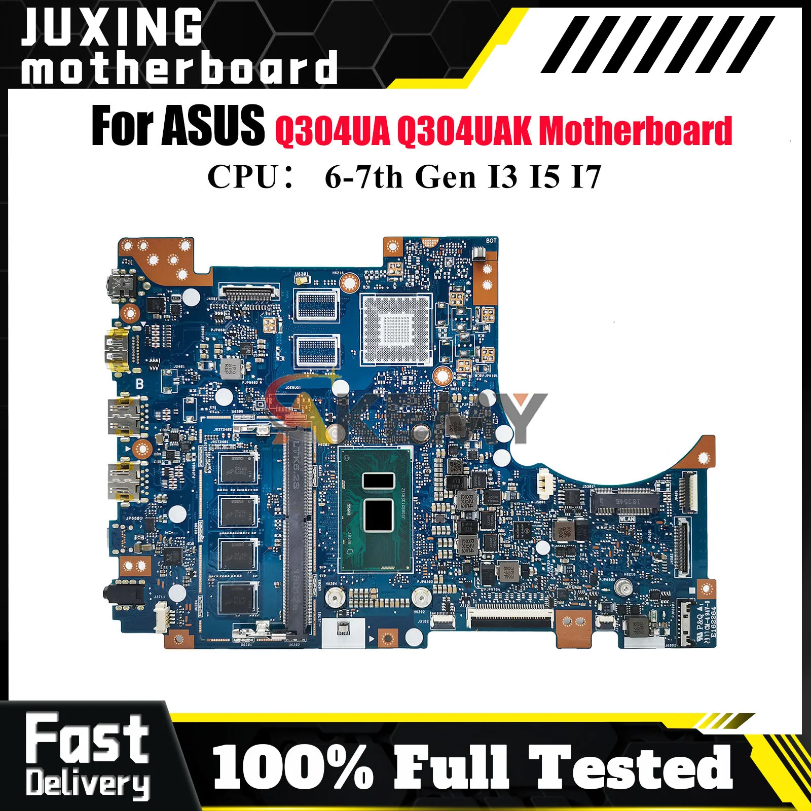 

Материнская плата Q304UA для ноутбука ASUS VivoBook Q304UAK Q304UA Q304U, материнская плата для ноутбука с процессором I3 I5 I7, 100% тестирование, ОК, быстрая доставка