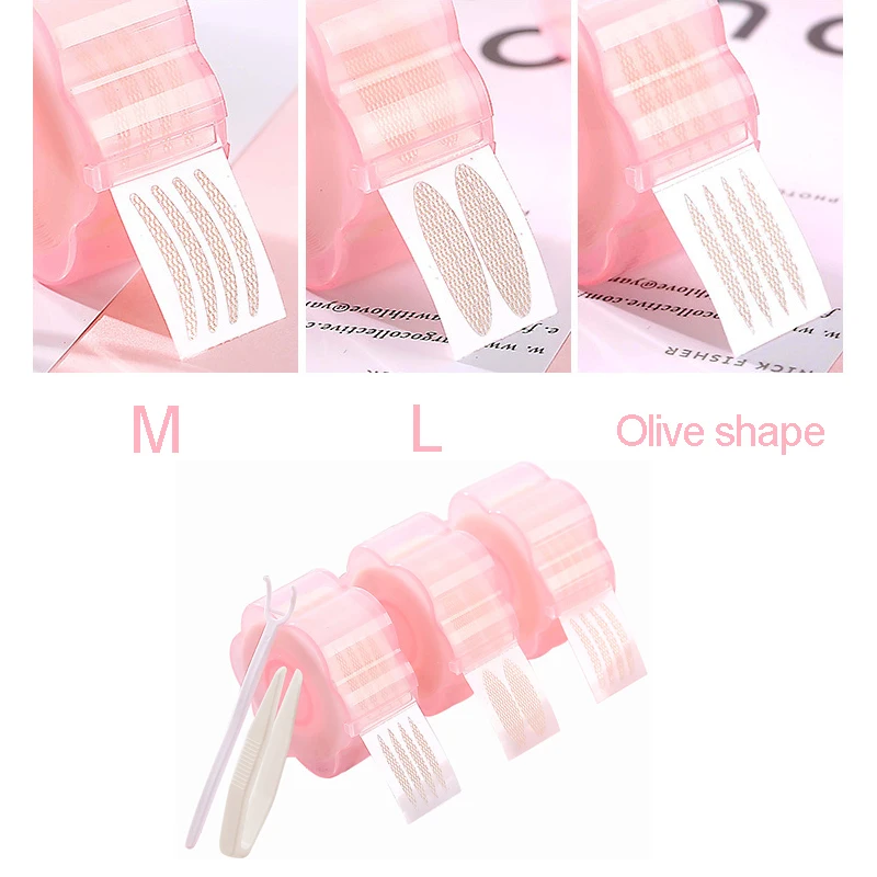 1 ~ 10PCS สติกเกอร์ตาที่มองไม่เห็น Lift Eye Strips Plum Blossom Shape Reel Self กาวลูกไม้เส้นใยเครื่องมือแต่งหน้า