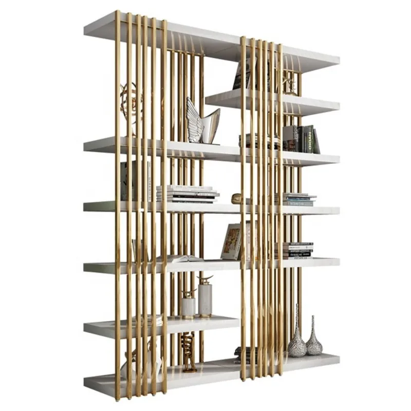 

Hot Selling Modern Metal Stainless Steel Book Storage Rack/Bookshelf
