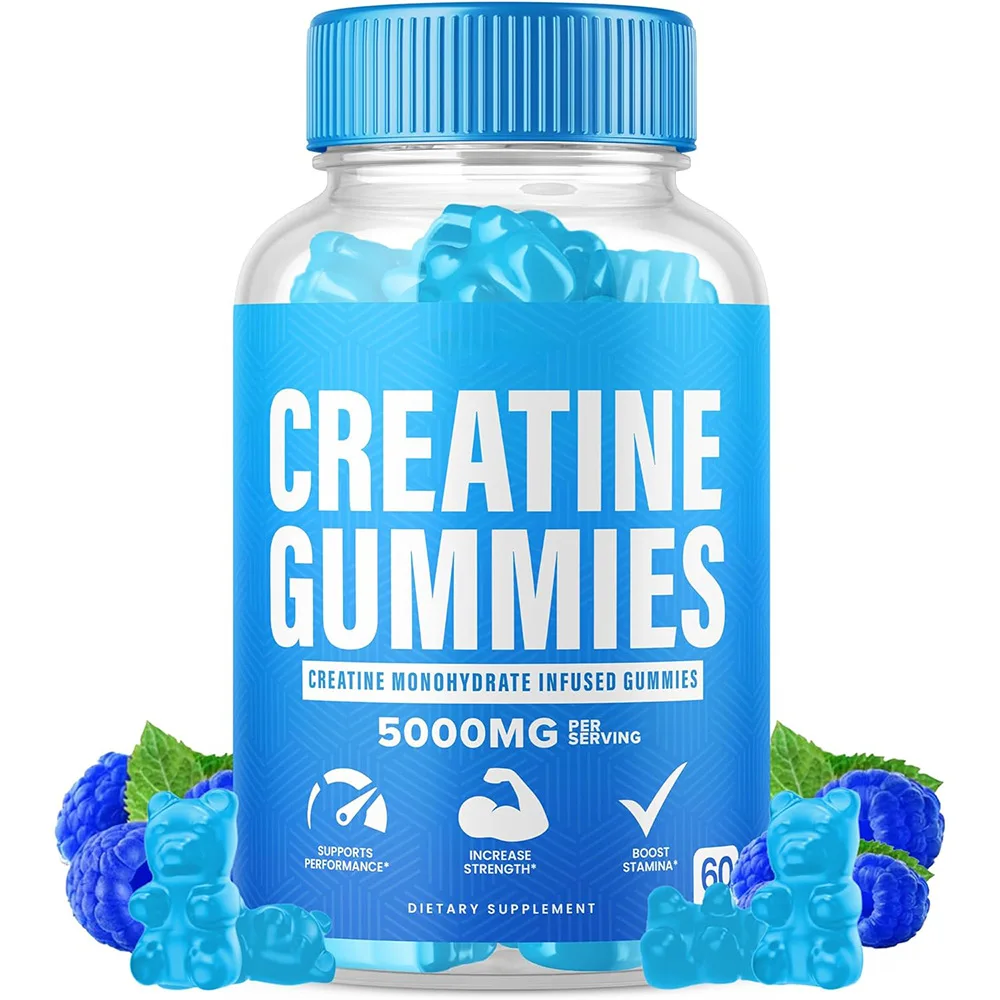 

Creatine gummies enhance athletic performance, promote muscle growth, and protect brain and nervous system health