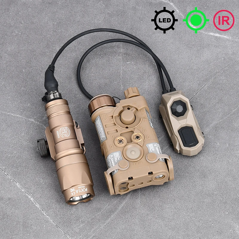 Tactical L3 NGAL M600 M300 LED Flashlight PEQ15 Light Combo LED Flashlight Light with Pressure Switch Fit 20mm Rail PEQ image 3