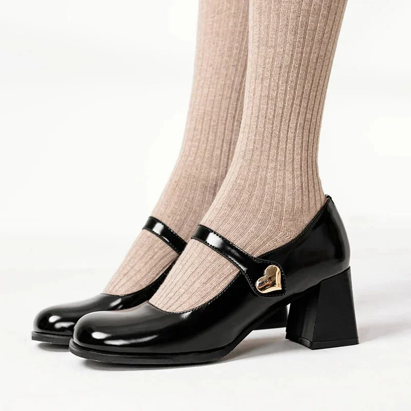 Fall 2024 new women\'s fashion comfortable square head shallow mouth loafers