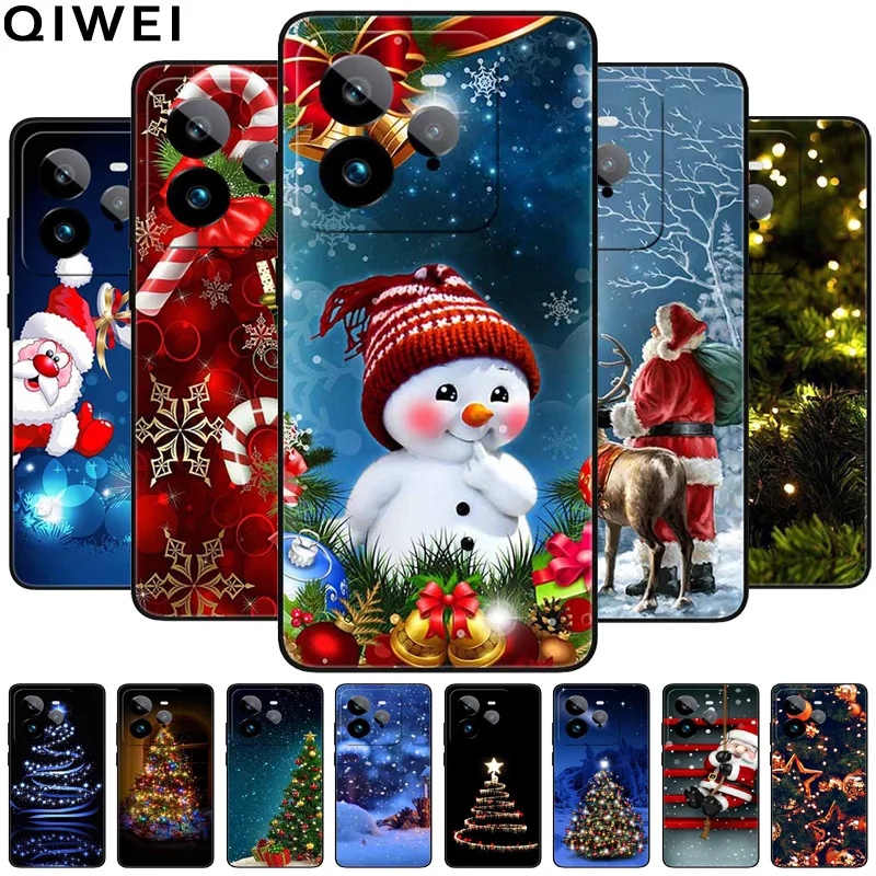 Christmas Phone Cases For Realme GT7 Pro 5G Case Shockproof Silicon Soft Black Cover for Realme GT 7 Pro 7Pro 6.78'' Shell Paras