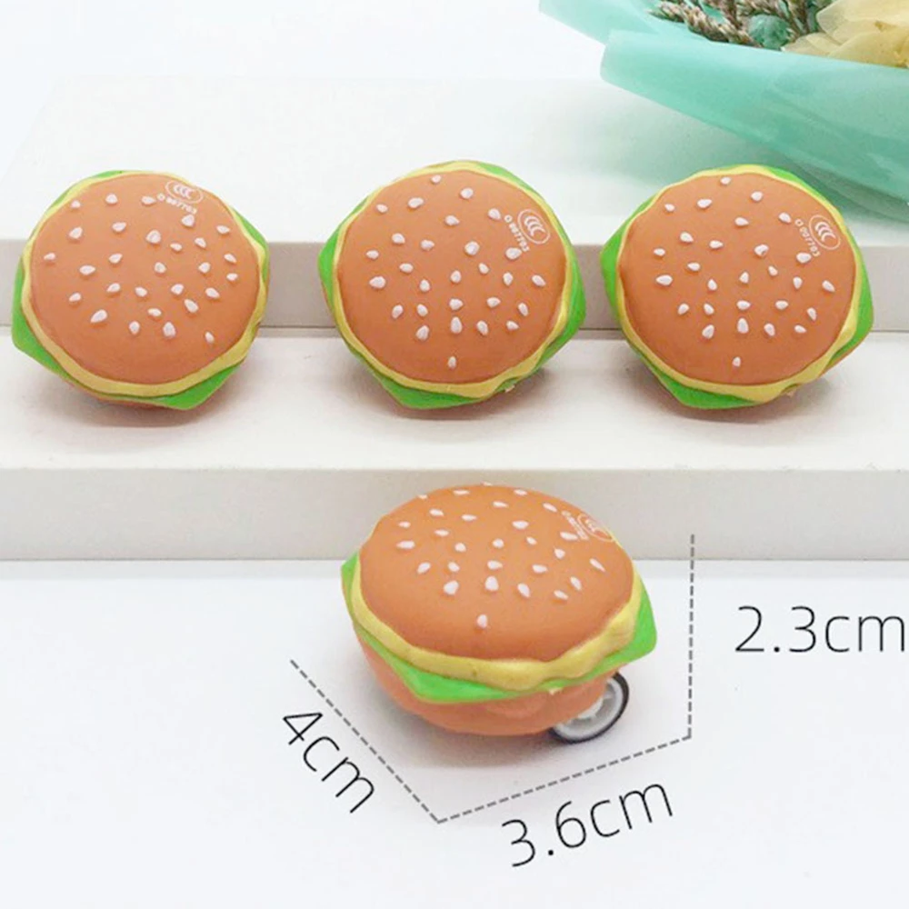 12/30 Stuks Mini Schattige Burger Pull Back Auto Kinderen Speelgoed Verjaardagsfeestje Baby Shower Cadeau Pinata Filler Beloning Kerst Cadeau Pakket