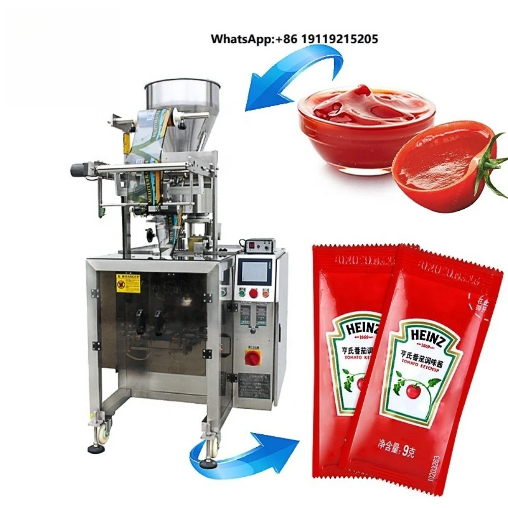 Multi-function Cheap Price Envasadora Vertical Automatic Packaging Sachet Tomato Filling Making Ketchup Liquid Packing Machine