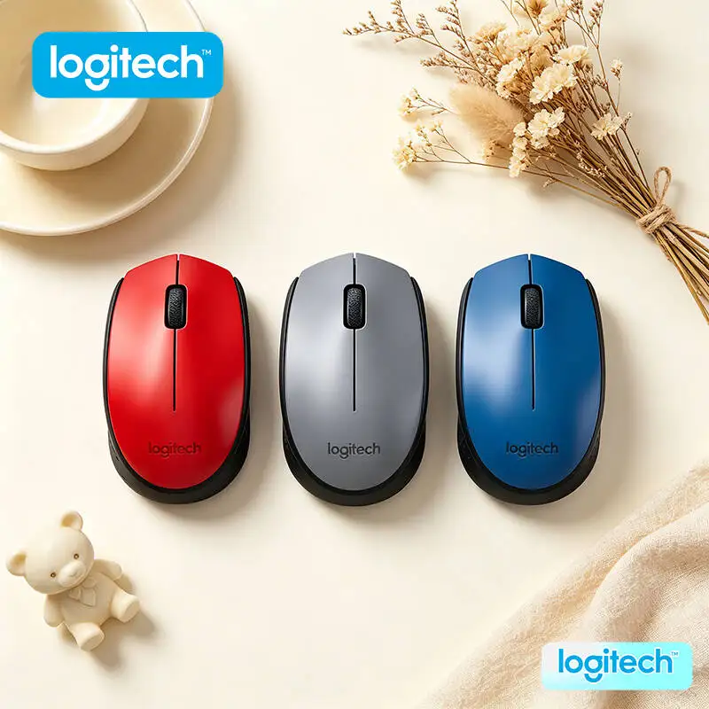 

Logitech M170 Wireless Mouse Slim-Size Build 2.4GHz 1000DPI 12-Month Battery for Laptop Desktop Office Use