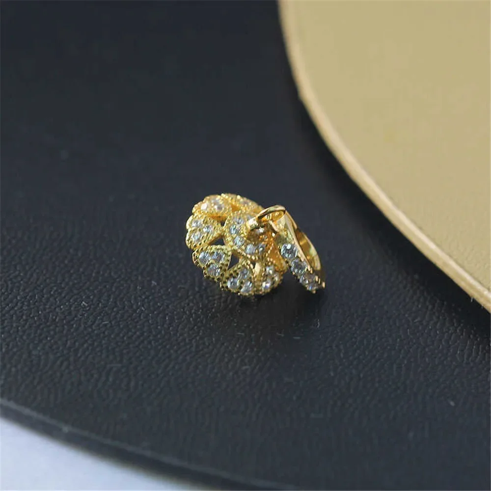 

S925 Sterling Silver Pearl Pendant Setting, DIY Empty Bezel Cup Jewelry Supplies for Craft Making, Hollow Prong Pendant Findings