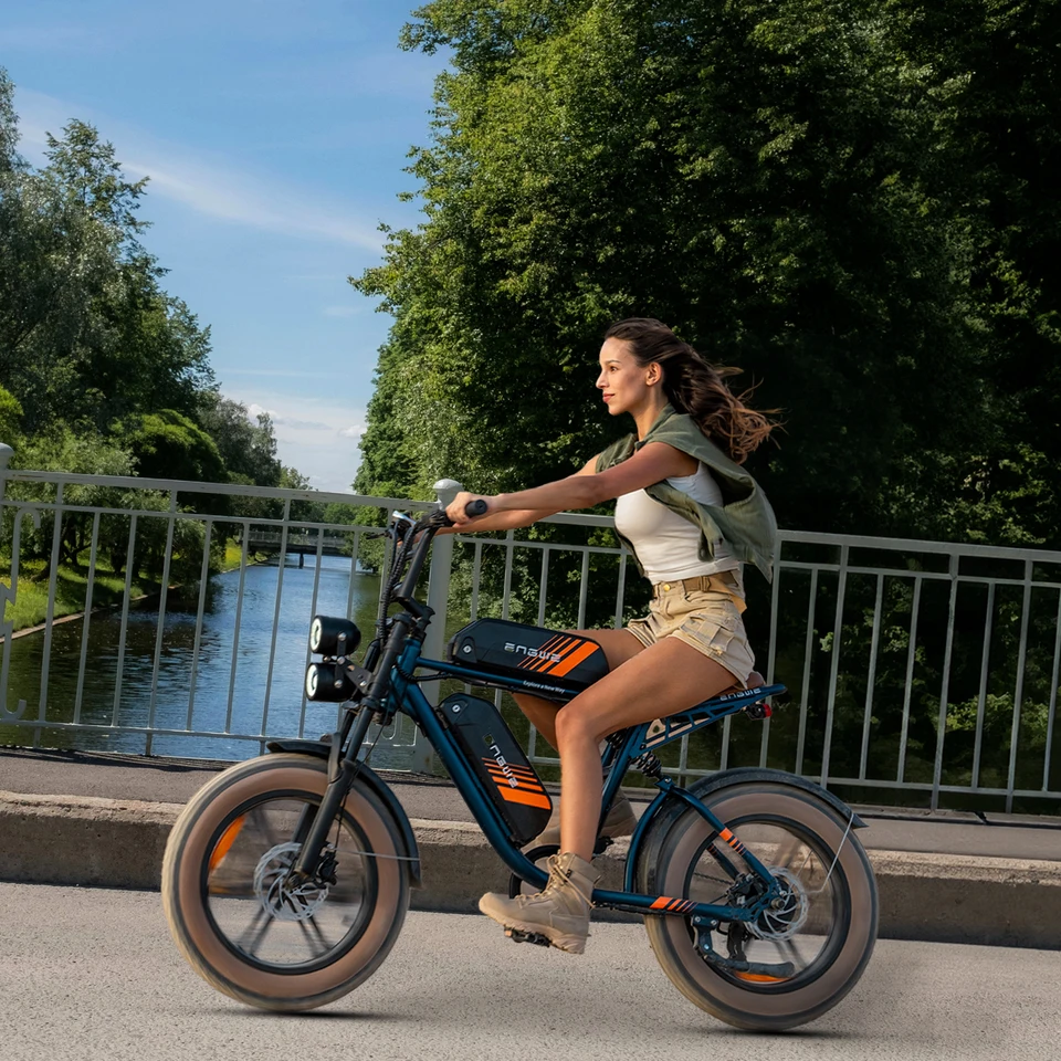 ENGWE M20 2.0 750W Electric Bike, 1200W Peak, 52V 15.6Ah, 28 MPH, 81-Mile Range, 20x4 Fat Tires, Hydraulic Disc Brakes image 6