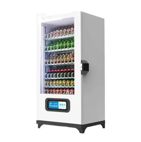 outdoor self serve self-service ice maker and pure purified water vending machine with auto bagging for drinking water