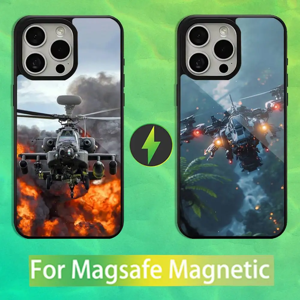 

Aircraft Art Helicopter Phone Case For iPhone 16,15,14,13,12,11,Pro,Max,Plus,Mini,Magsafe,Magnetic Wireless Charging Case