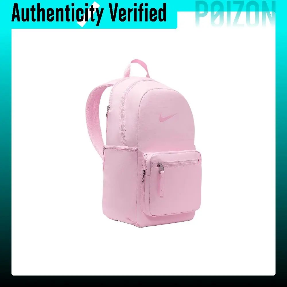 Mochilas Nike Heritage Fabric, modelo estándar, unisex, con forro de espuma, color rosa, IH7955-663.