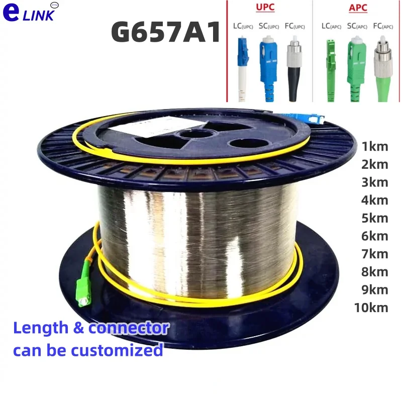 

Bare Optical Fiber G657A1 for OTDR Test Launch Cable with LC SC FC ST APC Singlemode SM 9/125um 1000m 1km 2km 3km4km5km 8km 10KM