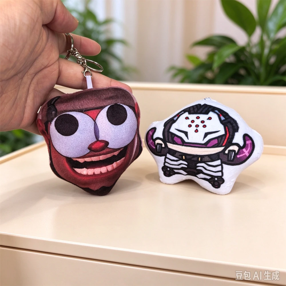 10cm Funny Big Eyes Mauga‌ and Ramattra Pressing Can Make Sound Overwatch 2 Maugaloa Malosi Plushie Doll Anime Game Plush Toys