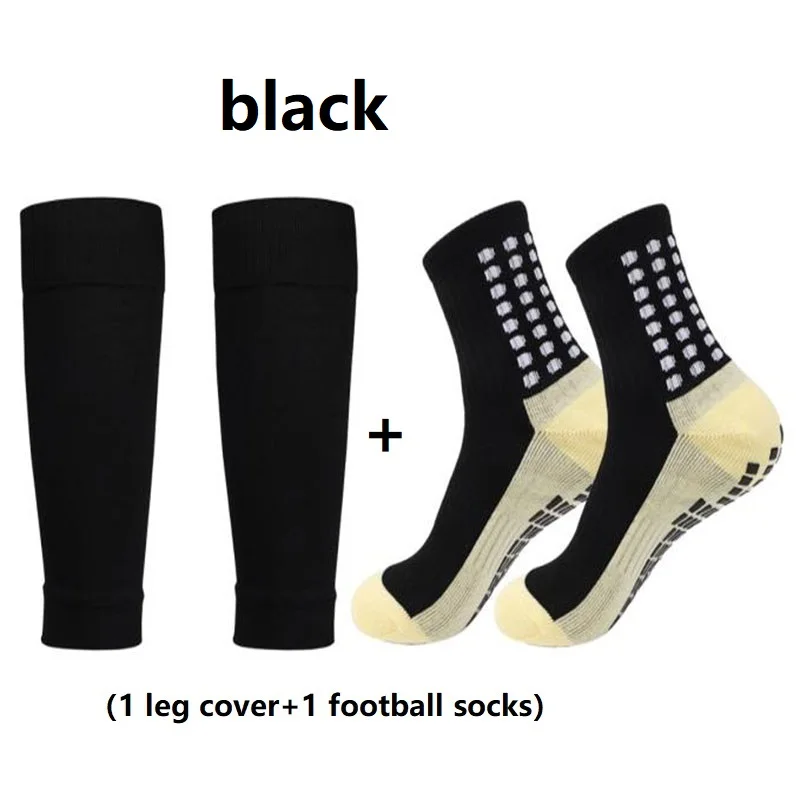 1 Set of High Quality Men Women Outdoor Protective Equipmen Football Leg Cover Anti Slip Soccer Tennis Basketball Sports Socks