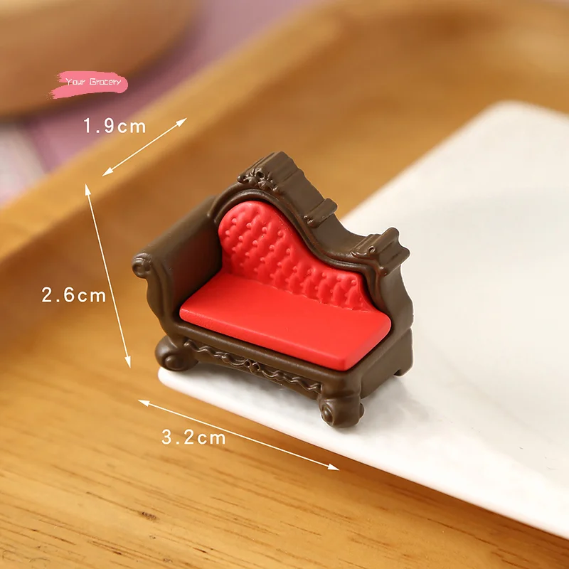 ชุดเฟอร์นิเจอร์ห้องนั่งเล่นขนาดจิ๋ว 1/12 สำหรับบ้านตุ๊กตา ของตกแต่งจำลองสำหรับเล่นบทบาทสมมติในบ้านตุ๊กตา