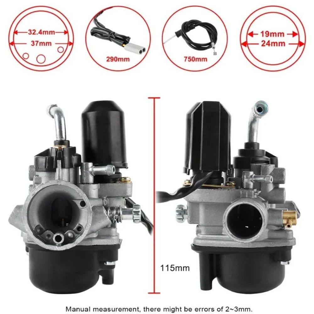 

Carburetor for ET2 50cc 2T 1998-2003 82674R 487823 82666R 17.5mm 50cc Scooter Piaggio Aprilia Gilera Carb