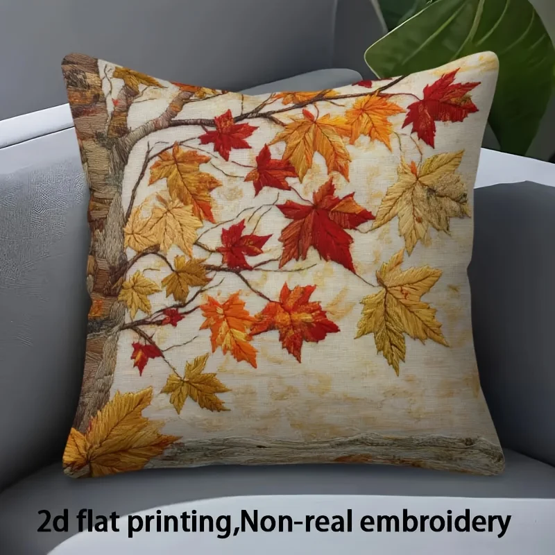 

2D Flat Printing pillowcase, Single-Sided Printing, Non-Real Embroidery, Machine Washable, Suitable for Bedroom And Sofa,
