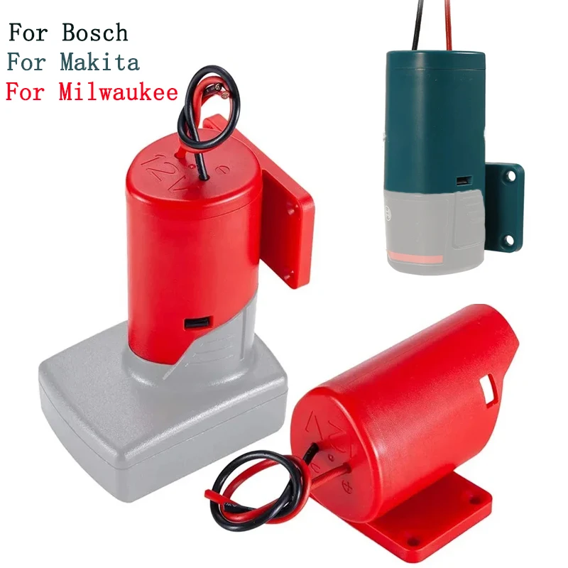 Conector de Alimentação da Bateria Adaptador Suporte da Doca Conectores Fios Azuis Bosch Milwaukee Makita 10.8v 12v 14awg