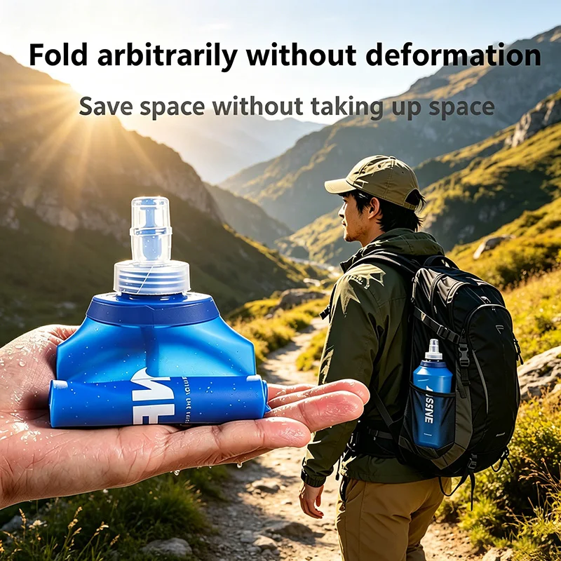 New Flask 500ml Running Soft Water Bottle Running Soft Flask Gourde Silicone Water Bottle Running Bottle YDSH02