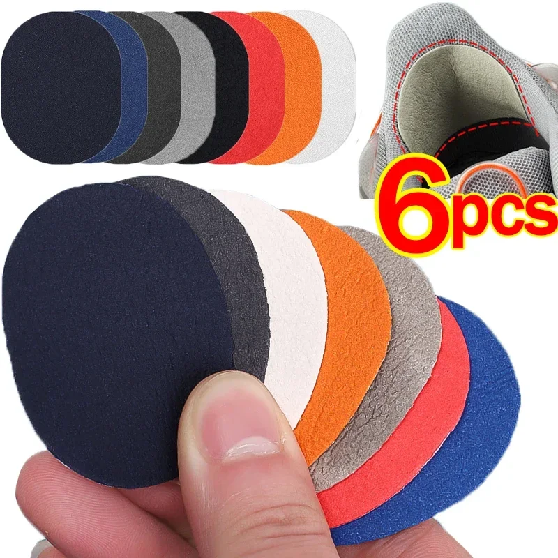 6 piezas/set Parches adhesivos para calzado deportivo, para reparación de empeines y talones, protectores de zapatillas