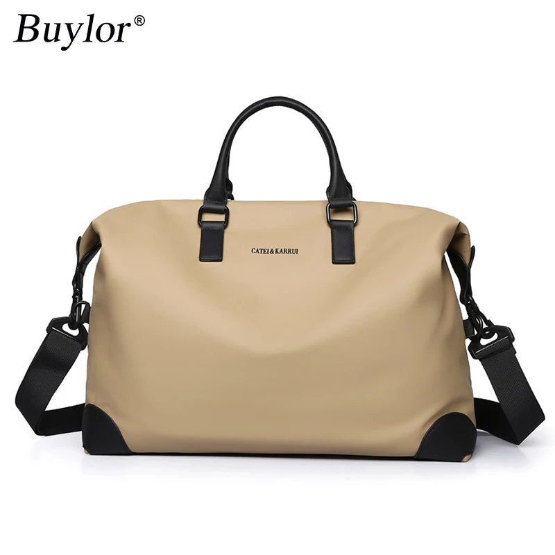 Buylor Foldable Portable Carry Bag Large Capacity Travel Storage Bag Suitable For Boarding Luggage Clothes Picnic Move House