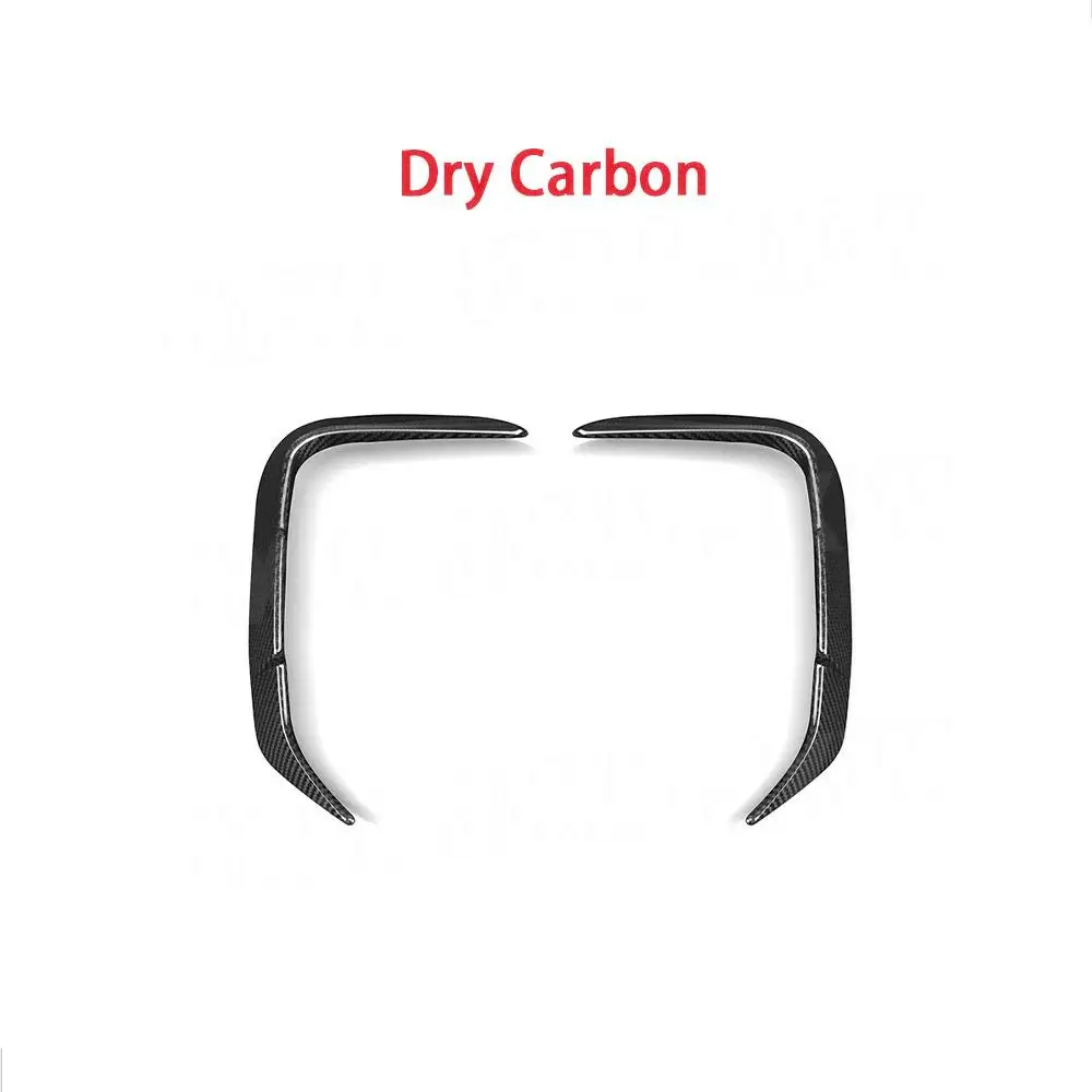 2Pcs Carbon Fiber Rear Fender Vent Fin Gill Trim Cover For BMW iX3 G08i 2022 Car Body Kit Trim Strip FRP Black Accessories