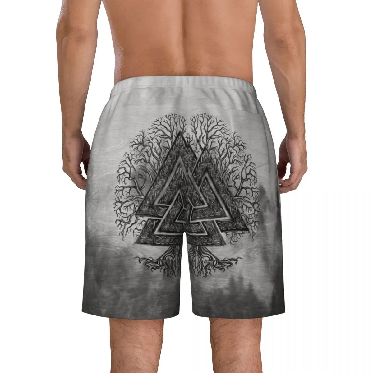 Valknut En Levensboom Yggdrasil Boardshort Heren Snel Dry Board Shorts Viking Norse Zwembroek Op Maat Bedrukte Badkleding Pakken