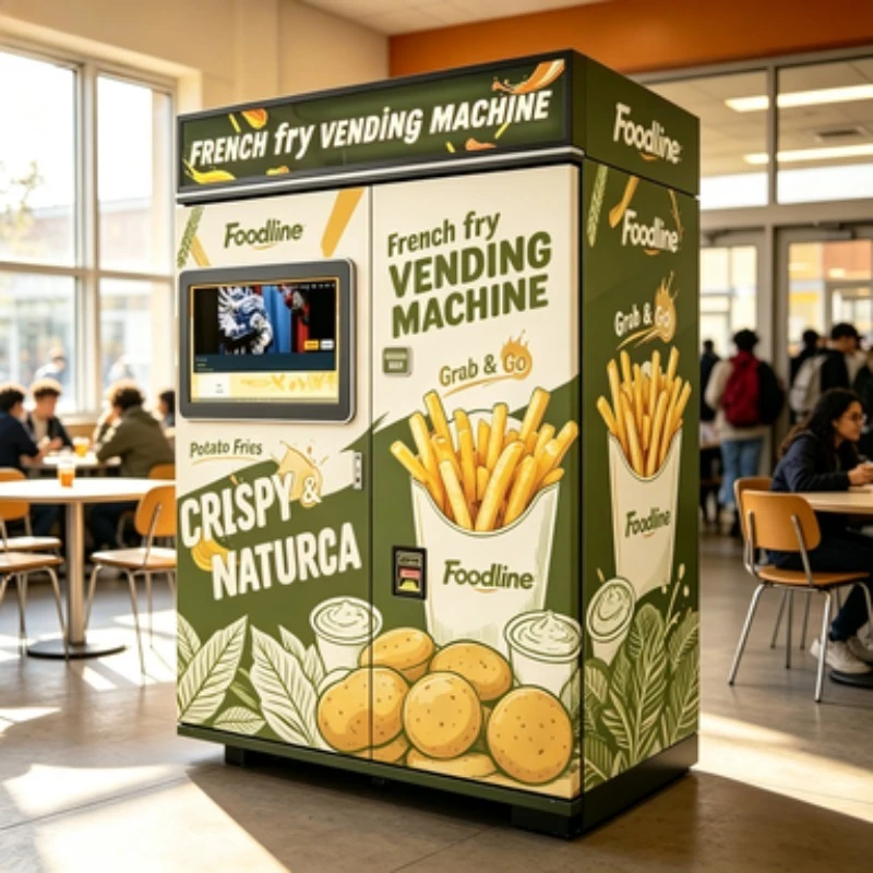 Wholesale Chips Vending Machine Touch Screen Custom Outdoor Fully Automatic Hot Food Chips French Fries Vending Machine