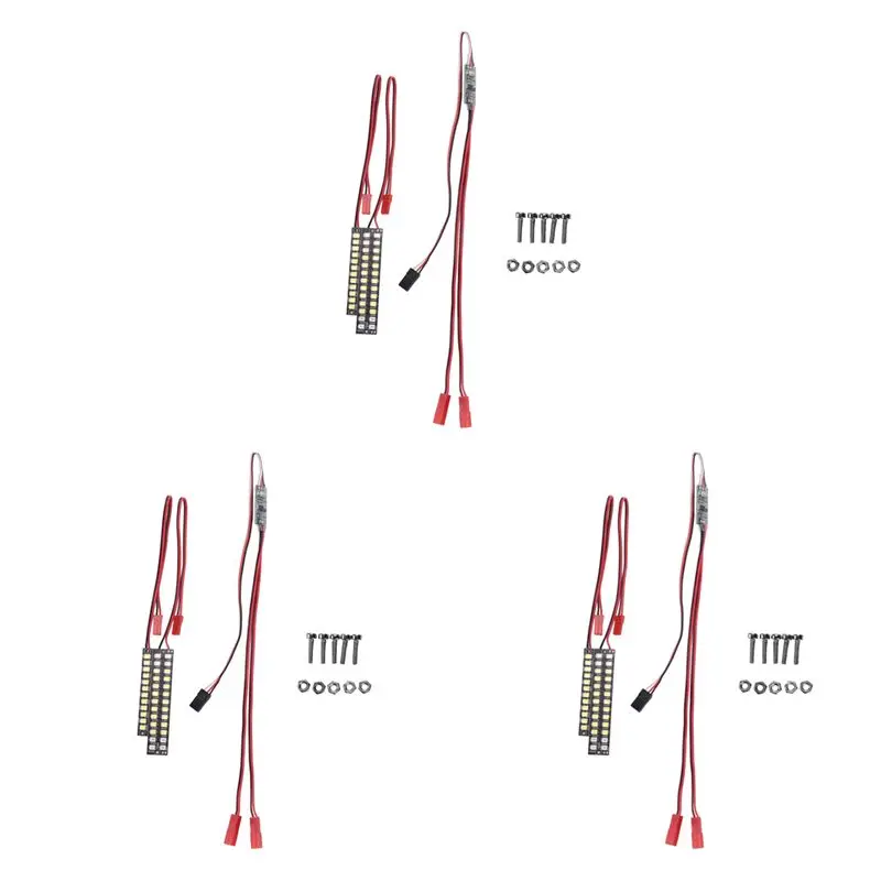 FBIL-3 Set 70Mm 58Mm Waterproof Front Rear Bumper Led Light Bar Upgrade Accessories For TRAXXAS 1/10 MAXX RC Car