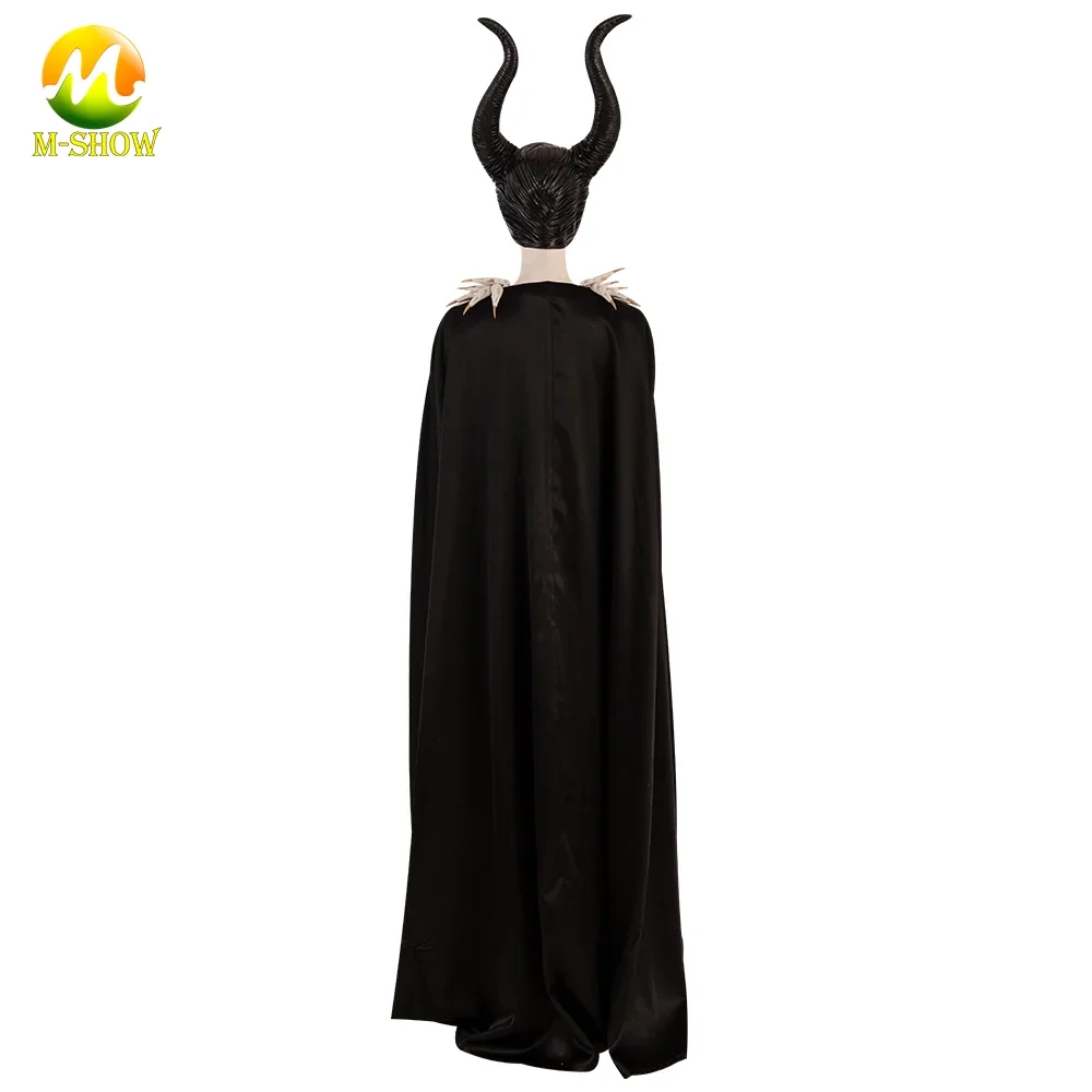 Witch Dress Cosplay Costume Lady Evil Black Dress Angelina Jolie Dark Witch Dresses for Carnival Party