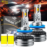 2PCS K5C H1 H7 H4 H8 H9 H11 9005 9006 HB3 HB4 9012 Bulbs CANBUS 6000K Led Lamp 8054 CSP Car Headlight High Power Fog Lights 12V